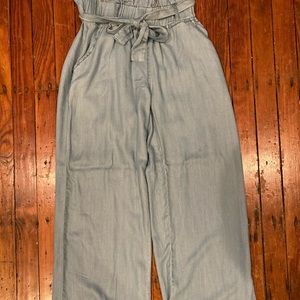 Paper Bag Denim Pants